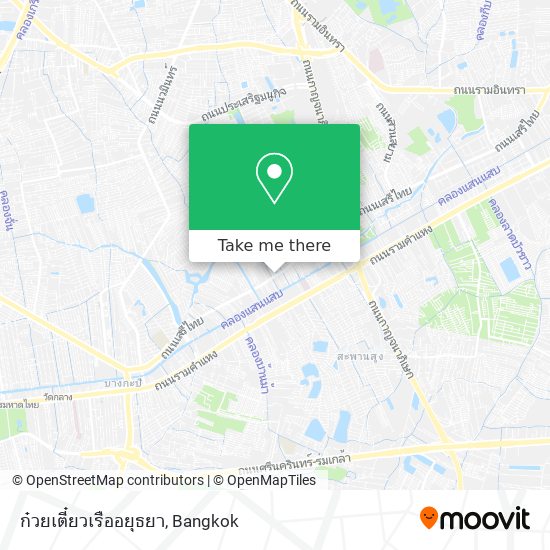 ก๋วยเตี๋ยวเรืออยุธยา map