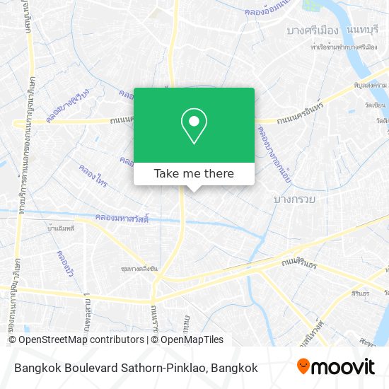 Bangkok Boulevard Sathorn-Pinklao map