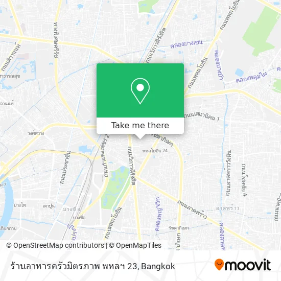 ร้านอาหารครัวมิตรภาพ พหลฯ 23 map