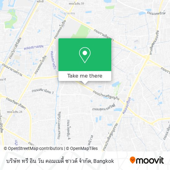 บริษัท ทรี อิน วัน คอมเมดี้ ซาวด์ จำกัด map