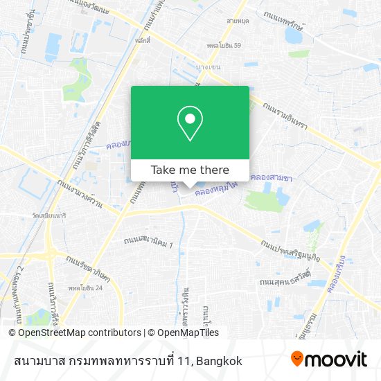 สนามบาส กรมทพลทหารราบที่ 11 map
