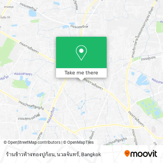 ร้านข้าวห้างทองปูก้อน, นวลจันทร์ map