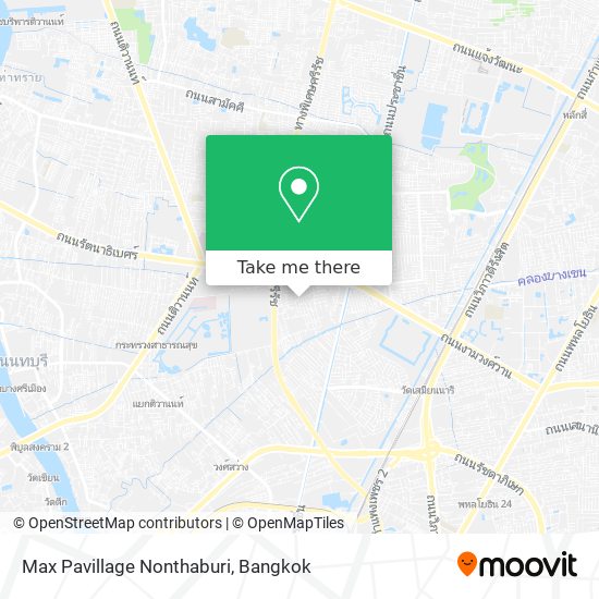 Max Pavillage Nonthaburi map