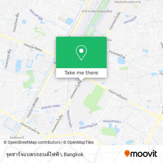 จุดชาร์จแบตรถยนต์ไฟฟ้า map