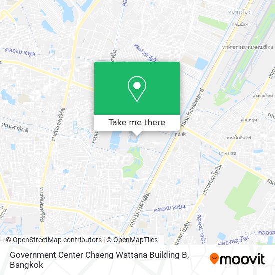 Government Center Chaeng Wattana Building B map