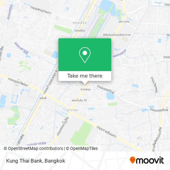 Kung Thai Bank map