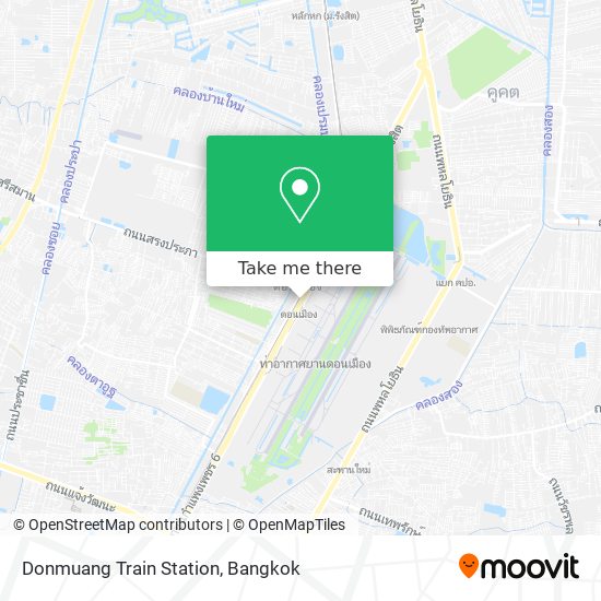 Donmuang Train Station map