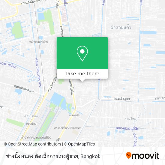 ช่างนิ้งหน่อง ตัดเสื้อกางเกงผู้ชาย map