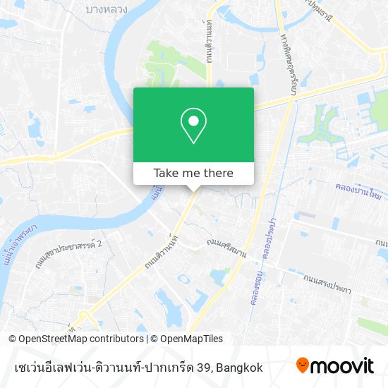 เซเว่นอีเลฟเว่น-ติวานนท์-ปากเกร็ด 39 map