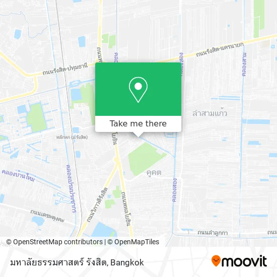 มหาลัยธรรมศาสตร์ รังสิต map