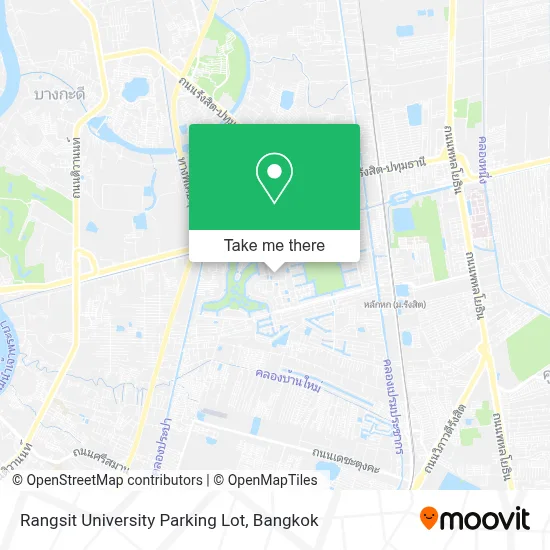 Rangsit University Parking Lot map