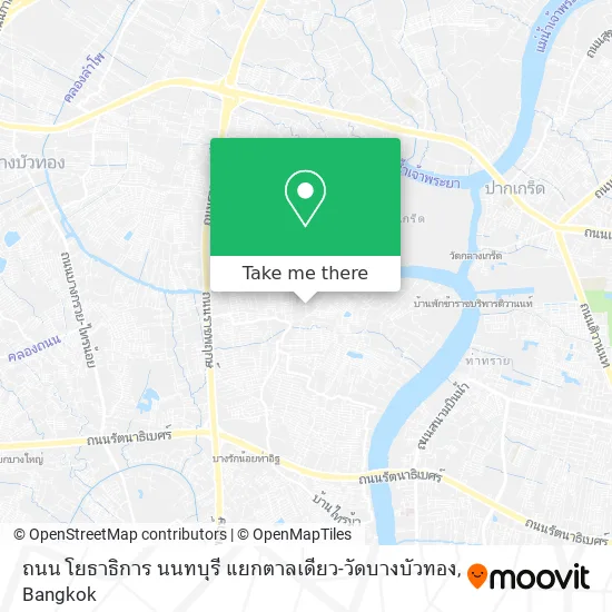ถนน โยธาธิการ นนทบุรี แยกตาลเดียว-วัดบางบัวทอง map