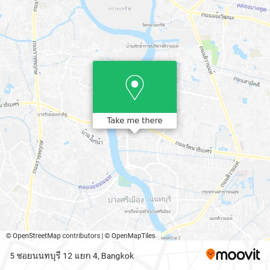 5 ซอยนนทบุรี 12 แยก 4 map