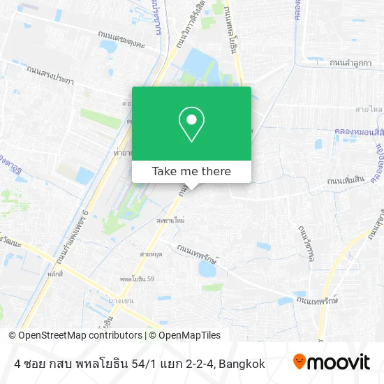 4 ซอย กสบ พหลโยธิน 54 / 1 แยก 2-2-4 map