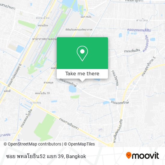 ซอย พหลโยธิน52 แยก 39 map