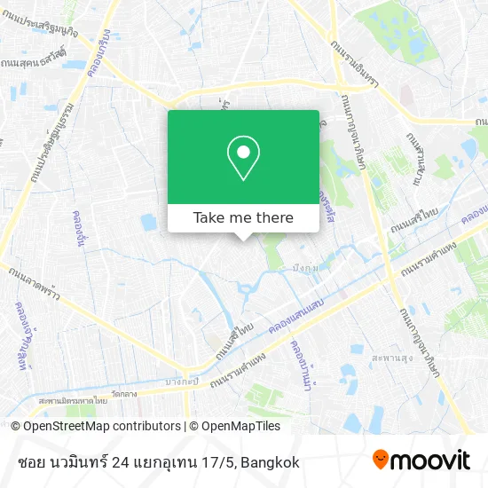 ซอย นวมินทร์ 24 แยกอุเทน 17/5 map