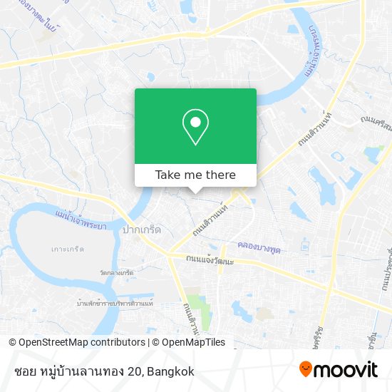 ซอย หมู่บ้านลานทอง 20 map