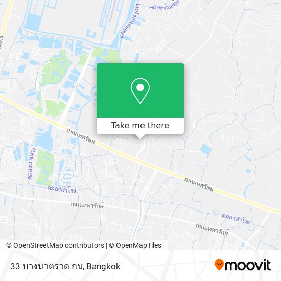 33 บางนาตราด กม map