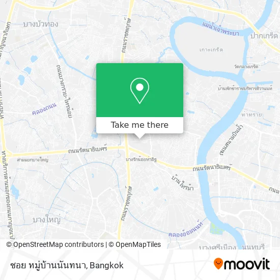 ซอย หมู่บ้านนันทนา map