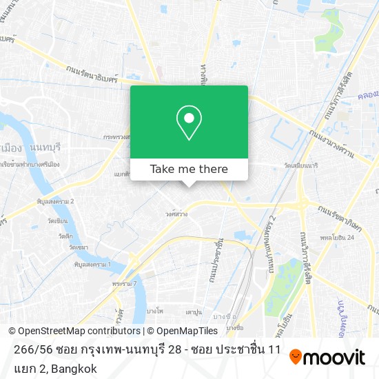 266 / 56 ซอย กรุงเทพ-นนทบุรี 28 - ซอย ประชาชื่น 11 แยก 2 map