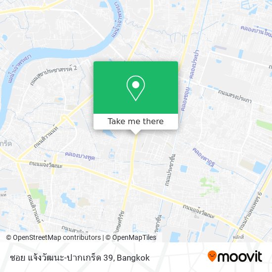 ซอย แจ้งวัฒนะ-ปากเกร็ด 39 map