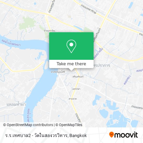 ร.ร.เทศบาล2 - วัดในสองวรวิหาร map