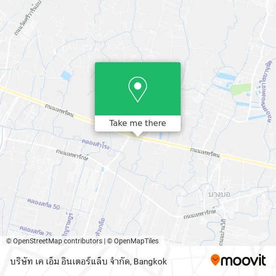 บริษัท เค เอ็ม อินเตอร์แล็บ จำกัด map