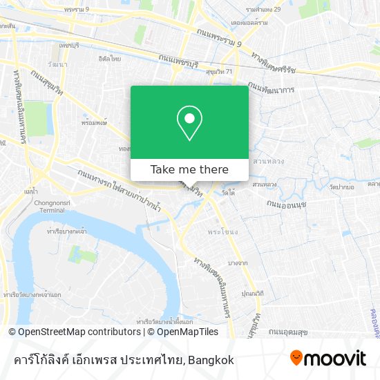 คาร์โก้ลิงค์ เอ็กเพรส ประเทศไทย map