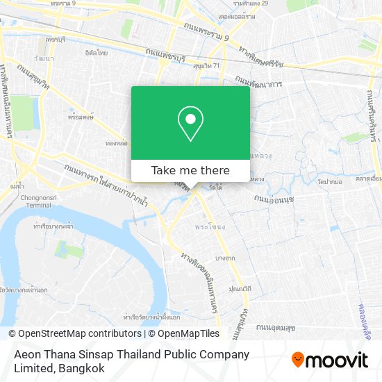 Aeon Thana Sinsap Thailand Public Company Limited map