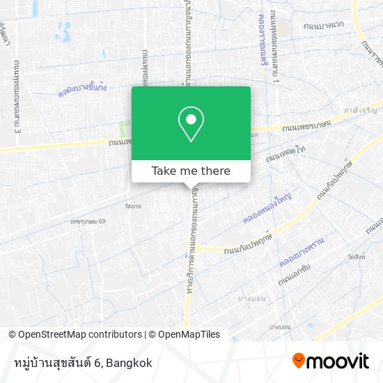 หมู่บ้านสุขสันต์ 6 map