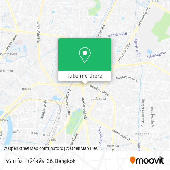 ซอย วิภาวดีรังสิต 36 map