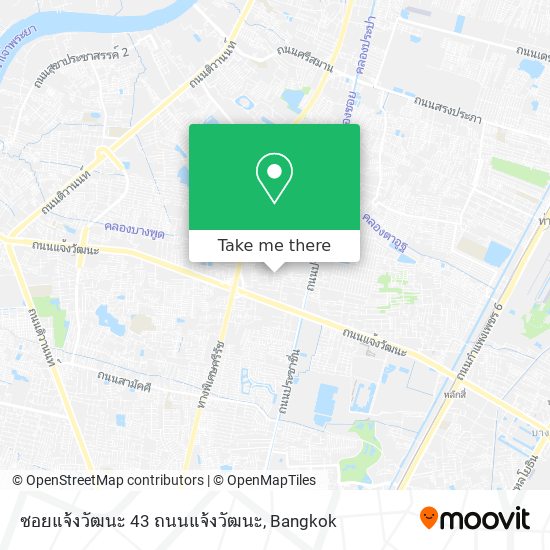 ซอยแจ้งวัฒนะ 43 ถนนแจ้งวัฒนะ map