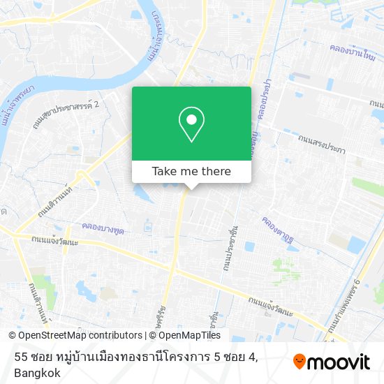 55 ซอย หมู่บ้านเมืองทองธานีโครงการ 5 ซอย 4 map