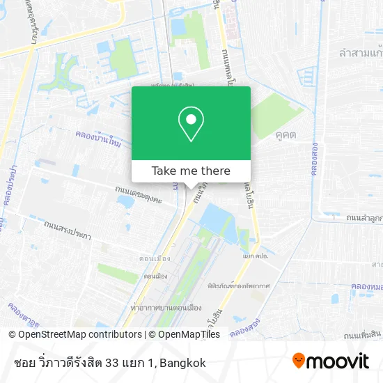 ซอย วิ่ภาวดีรังสิต 33 แยก 1 map
