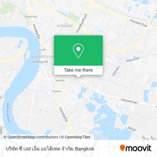 บริษัท ซี เอส เอ็ม ออโต้เทค จํากัด map