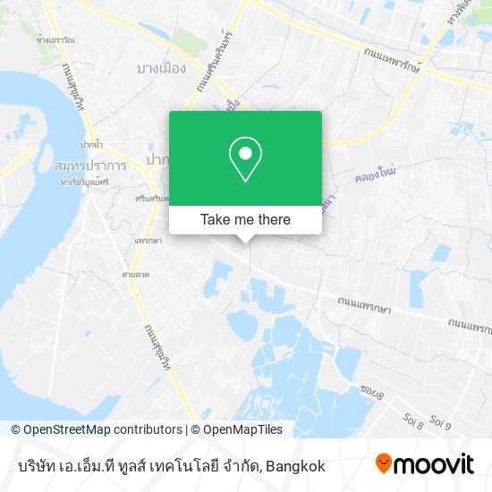 บริษัท เอ.เอ็ม.ที ทูลส์ เทคโนโลยี จํากัด map