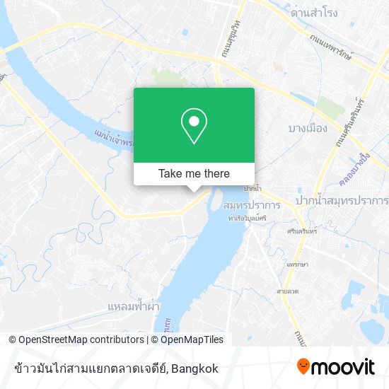 ข้าวมันไก่สามแยกตลาดเจดีย์ map