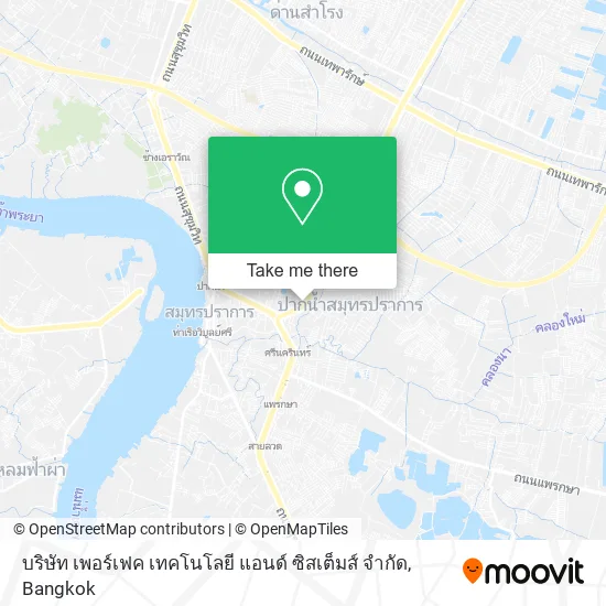 บริษัท เพอร์เฟค เทคโนโลยี แอนด์ ซิสเต็มส์ จํากัด map