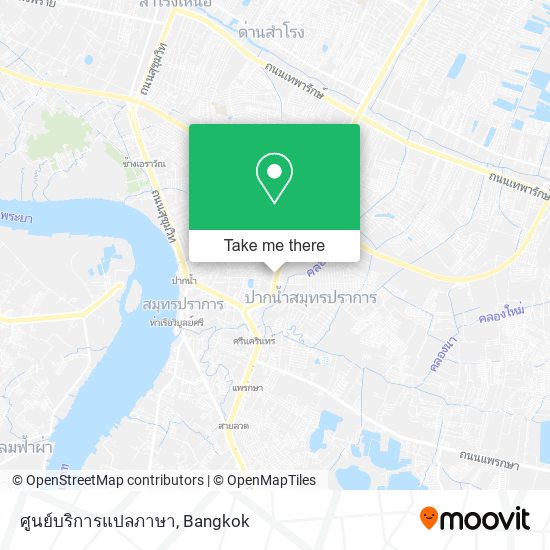 ศูนย์บริการแปลภาษา map