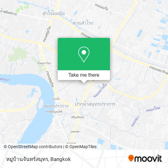 หมู่บ้านจันทร์สมุทร map