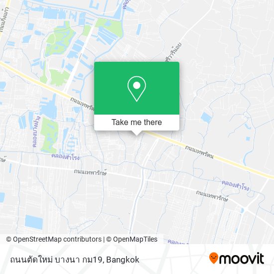 ถนนตัดใหม่ บางนา กม19 map