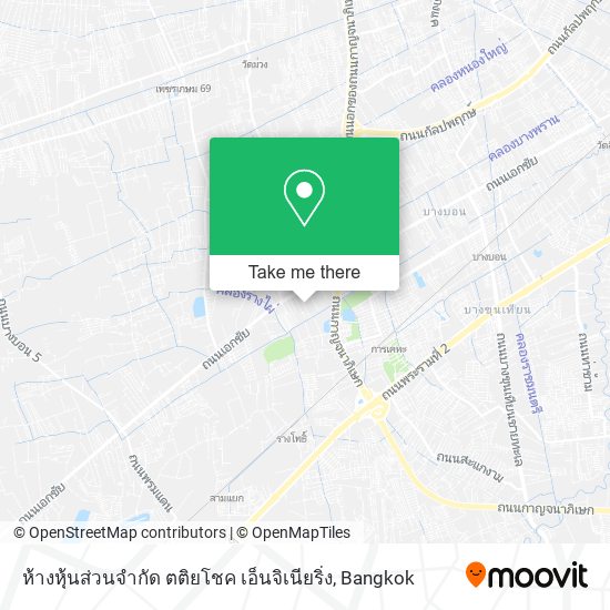 ห้างหุ้นส่วนจํากัด ตติยโชค เอ็นจิเนียริ่ง map