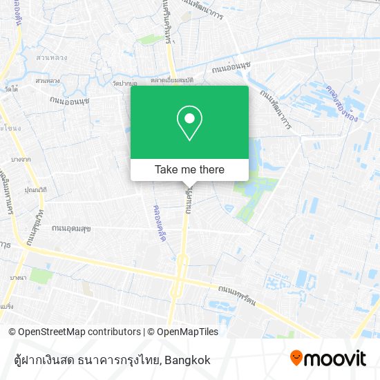 ตู้ฝากเงินสด ธนาคารกรุงไทย map