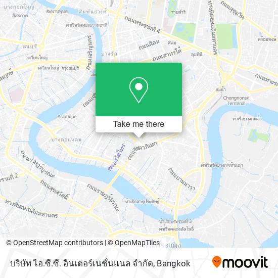 บริษัท ไอ.ซี.ซี. อินเตอร์เนชั่นแนล จํากัด map