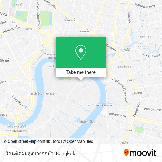 ร้านตัดผมลุงบางกอบัว map