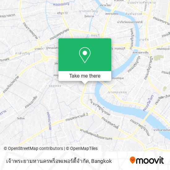 เจ้าพระยามหานครพร็อพเพอร์ตี้จํากัด map