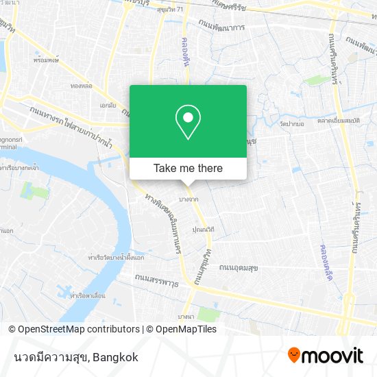 นวดมีความสุข map