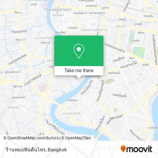 ร้านหมอฟันต้นไทร map