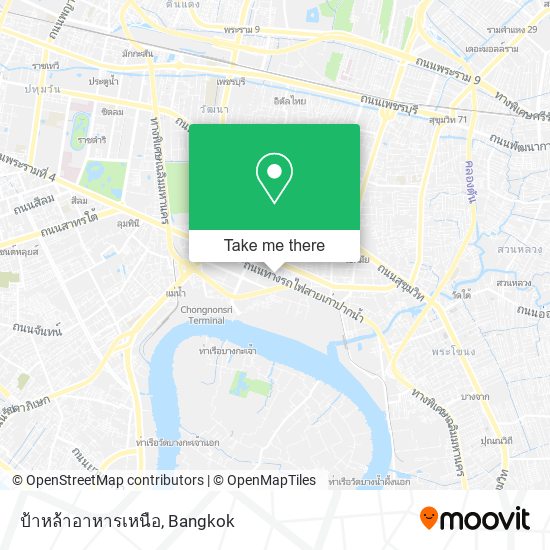 ป้าหล้าอาหารเหนือ map