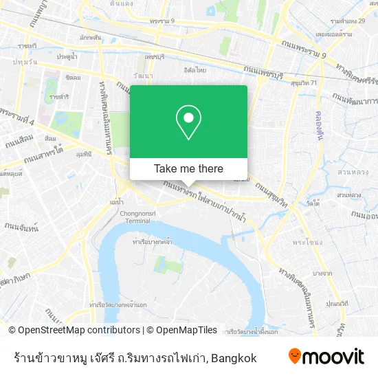 ร้านข้าวขาหมู เจ๊ศรี ถ.ริมทางรถไฟเก่า map
